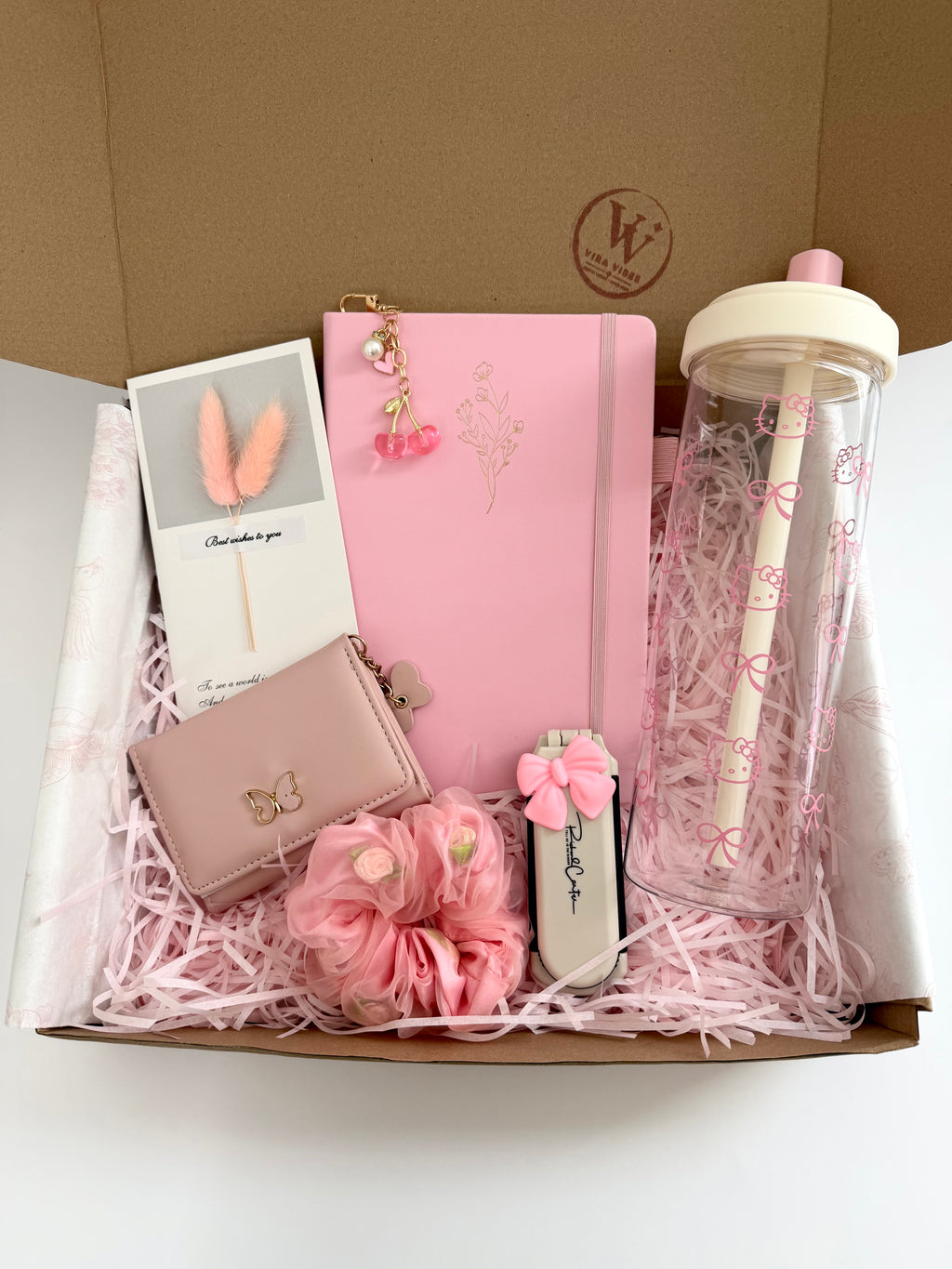 💗🌸Pink Kitten & Bows Gift Box